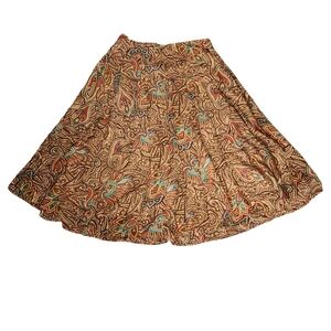 Vintage paisley midi skirt